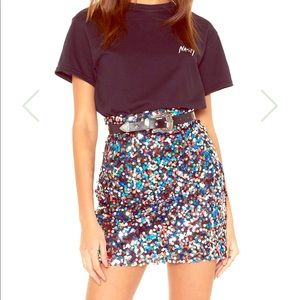 Nasty Gal Sequin Skirt